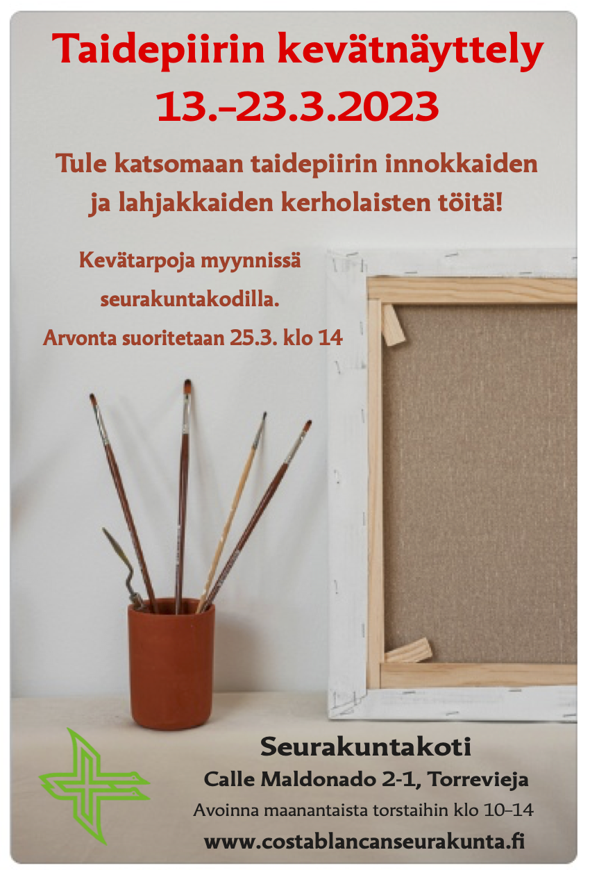 Kevätnäyttelyn mainos